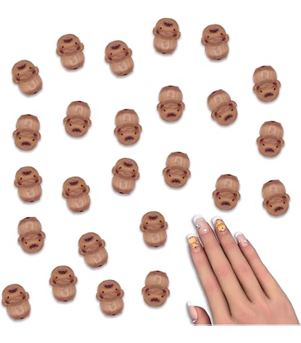 Amazon.co.jp: ファイニエ ネイルパーツ 猫 肉球 動物 5mm 小さめ